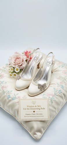 Scarpe sposa strass fiocco - da,