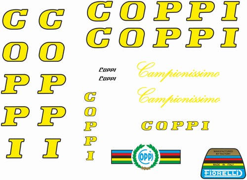 Adesivi telaio coppi - telaio,