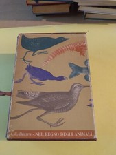 NEL REGNO DEGLI ANIMALI BREHM  2 VOLUMI CON CUSTODIA MONDADORI 1956