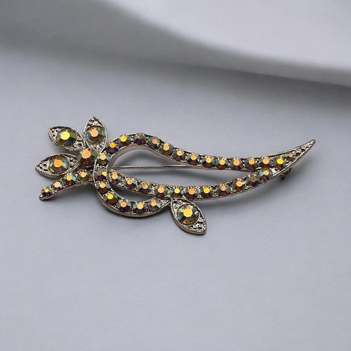 Spilla ajc strass vintage - spilla, ab