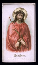 santino cromo-holy card ECCE HOMO 4