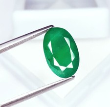 Gemme sfuse smeraldo verde colombiano naturale certificata 3,92 ct gemme non ...