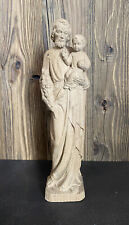 “San Giuseppe” scultura in legno naturale
