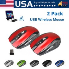 2 Wireless Optical Mouse Mice