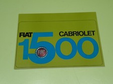 BROCHURE DEPLIANT PROSPEKT FIAT 1500 CABRIOLET (C2)