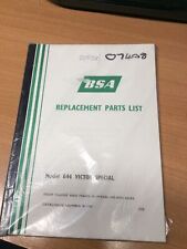 Libro ricambi Bsa B44 1970