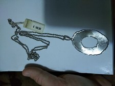 Collana Stroili modello Chanel lunga con pendente forma Ovale in Argento 925