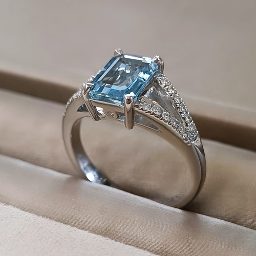 Anello acquamarina - anello,
