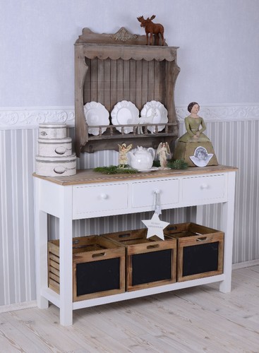 Cassettiera bianco credenza - bianco,