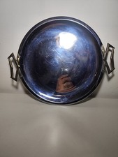 Vassoio Tondo Kromex Cromato