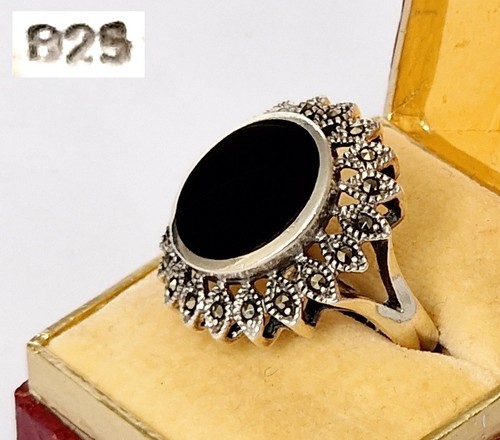 Anello onice marcasite - marcasite, in