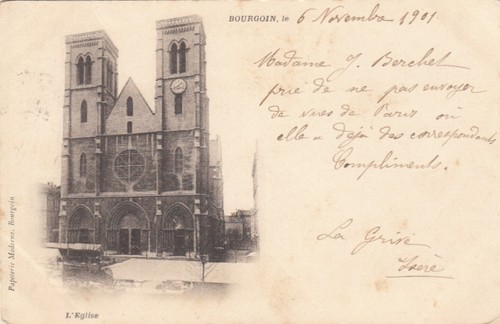 Bourgoin église timbre - l'église,