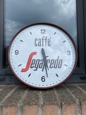 OROLOGIO Caffè Segafredo Pubblicitario PARETE VINTAGE DESIGN WALL CLOCK Anni 80
