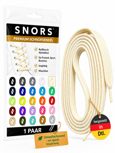 Snors lacci piatti crema - snors,