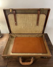 Cartella rigida vintage - , pelle