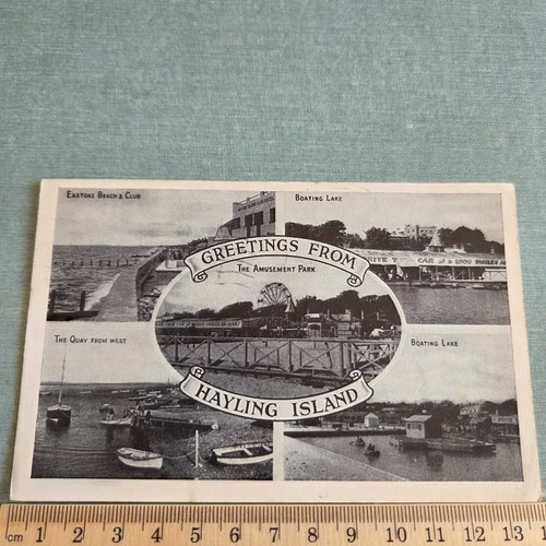 Vintage postcard hayling - vintage,
