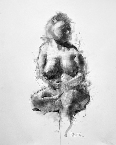 Disegno carboncino originale - disegno,