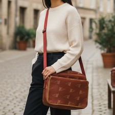 Louis Vuitton America's Cup Calvi Messenger Bag Vintage Rara '94 Rosso Ruggine Unisex