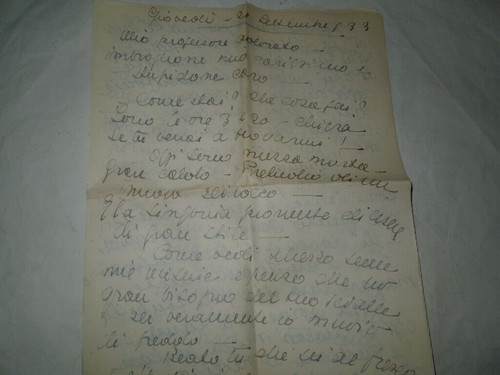 Due lettere amore del - d'amore, 1933