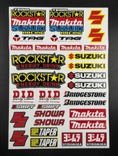 Adesivo MX motocross sponsor sticker grafico per Suzuki Makita rm rmz laminato