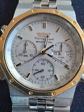 Seiko 7A38-7020 quartz chronograph Sports 100 1985