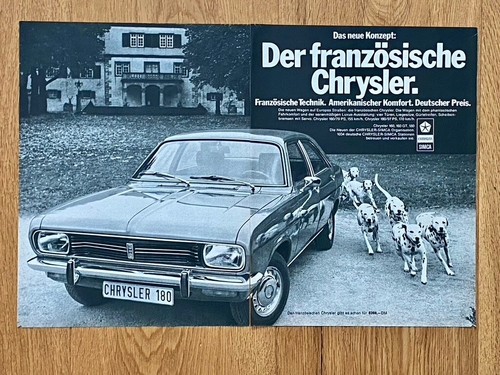 Pubblicità chrysler simca 180 - chrysler,