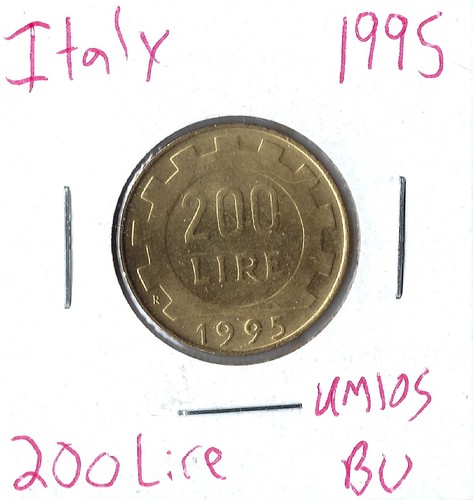 Coin italy 200 lire - coin, km105