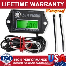 Tachimetro Motore a Gas Misuratore Ore Digitale Induttivo Impermeabile Piccolo Tachimetro US