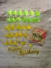 Candele per torte vintage in