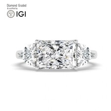 Radiant Diamond Trilogy Ring