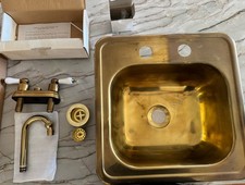 Lotto lavello vintage ottone