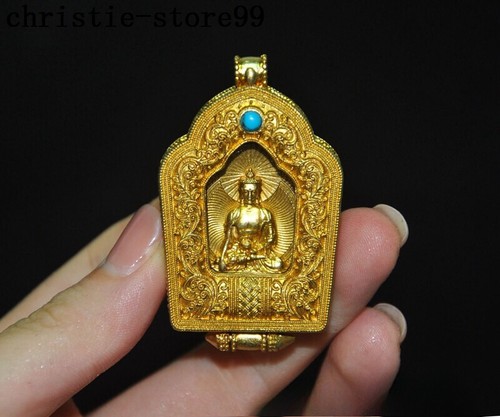Tempio tibet bronzo - tibet, oro