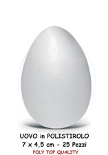 UOVA POLISTIROLO 7 x 4,5 cm