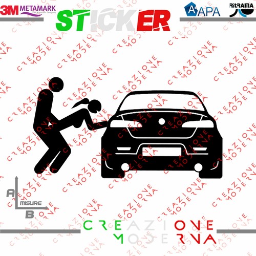 Adesivo sticker sesso omini - adesivo,