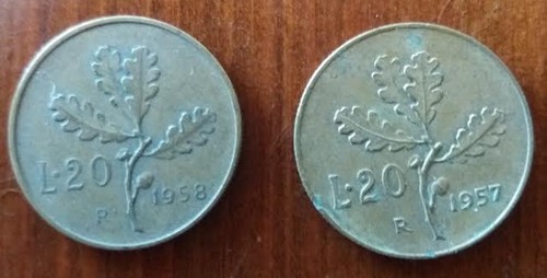 Monete lire anni - 2,