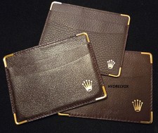 ROLEX VINTAGE BROWN WALLET