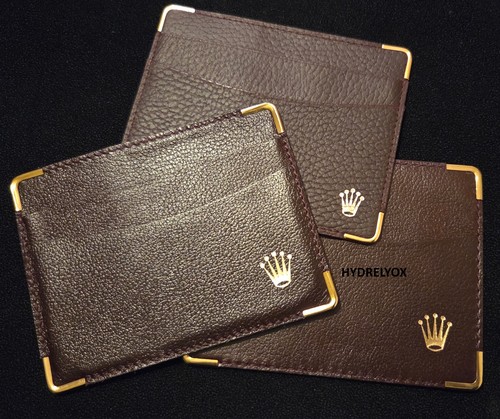 Rolex vintage brown wallet - rolex,
