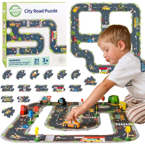 Woopie green road puzzle per - green,