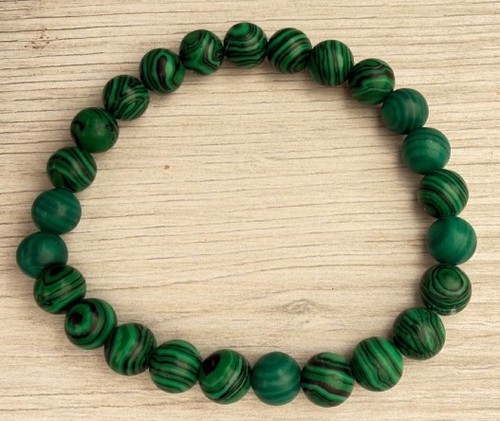 Braccialetto pietre malachite - pietre,
