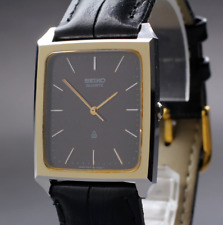 Orologio Seiko Chariot 5931-5280 Quarzo Quadrante Nero 27mm Anni 80 Vintage J...