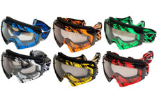 Occhiale da Casco moto cross lenti trasparenti antigraffio antiappannamento