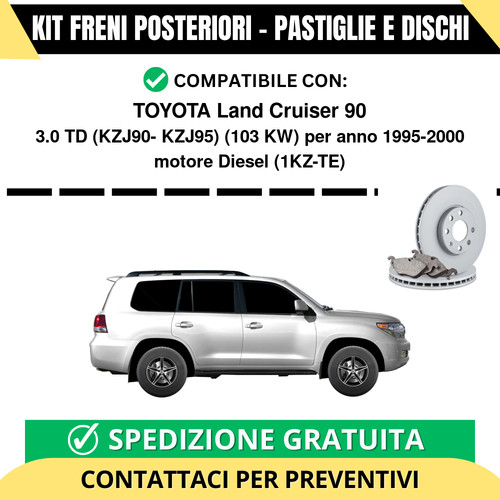 Kit freni posteriori - freni, per