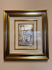 Quadro borgo medievale inciso - quadro,
