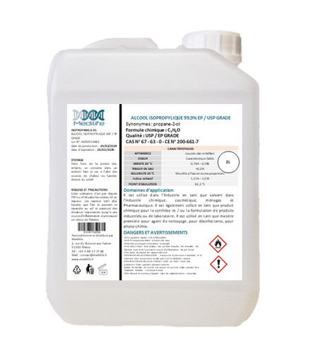 Alcool isopropylique usp - isopropylique, ep