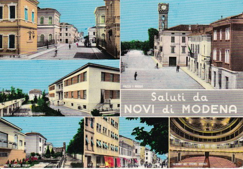 Cartolina saluti novi - saluti, di