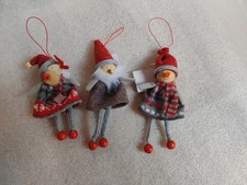 3 PUPAZZETTI DI NATALE SET