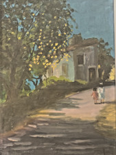 Quadro Dipinto a Olio Scorcio