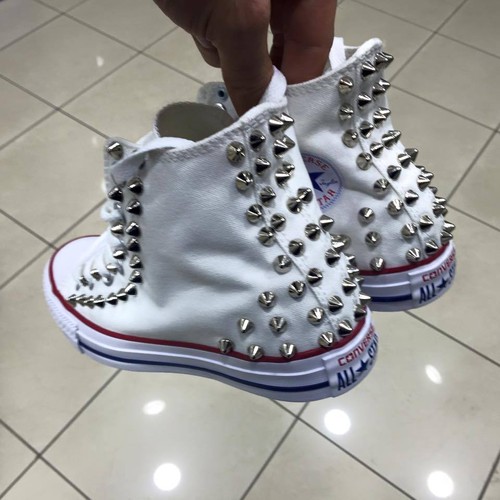 Converse bianche alte - converse,