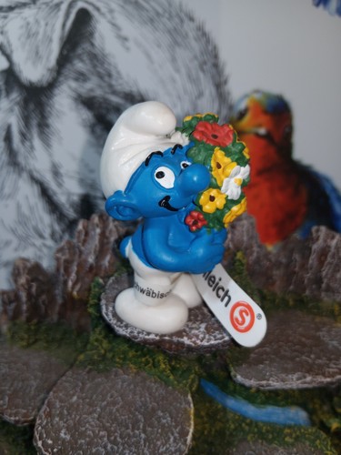 Puffo con fiori smurf n - con,