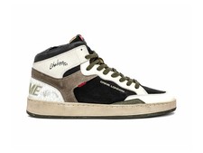Crime London Sneaker Uomo Chelsea Mid Nera, Bianca e Militare
